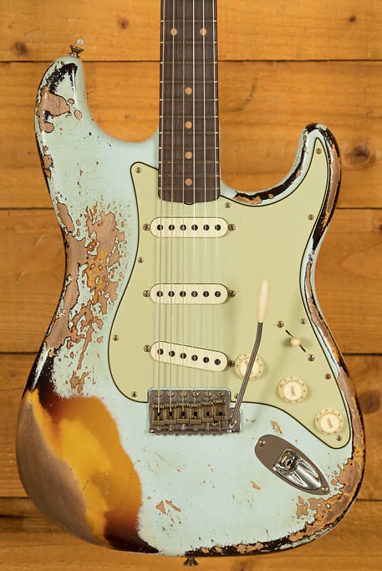 Fender Custom Shop LTD '59 Strat Super Heavy Relic Aged Sonic | Reverb