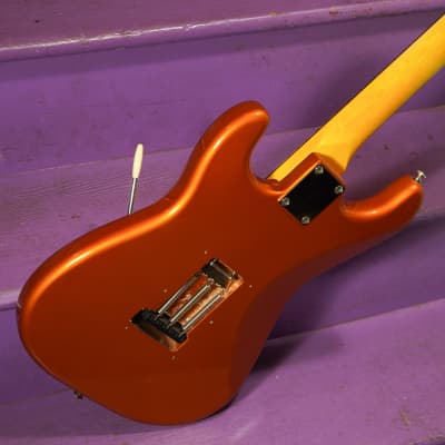 2023 Partscaster Strat-Style Electric Guitar Orange Fralins (VIDEO! Ready to Go) image 9