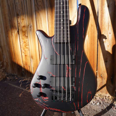Spector NS Pulse-5 Cinder Red Left Handed 5-String Electric Bass Guitar w/ Gig Bag image 1