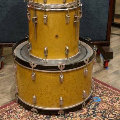 Late 40's Early 50's WFL Drum Set 13, 16, 26 w/14" Snare. All original. (Ludwig) image 1