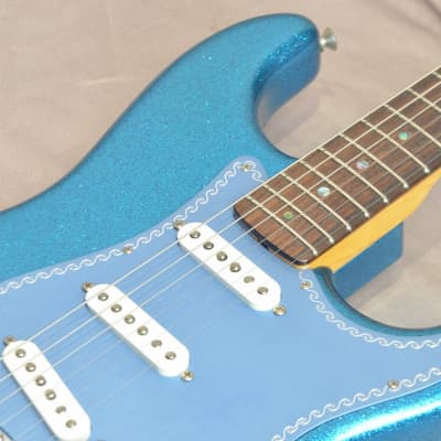 Fender Custom Shop Yamano 120th Anniversary Model Stratocaster Blue Sparkle Finish image 8