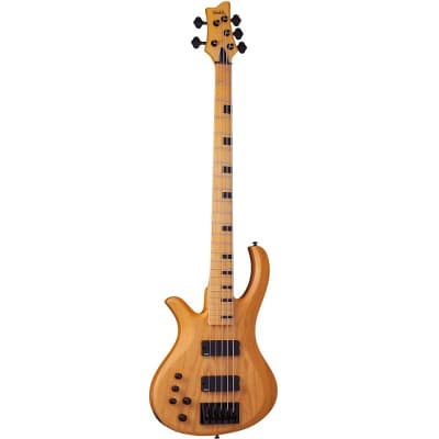 Schecter Riot Session-5 LH Bass Guitar in Aged Natural Satin, 2857 image 10