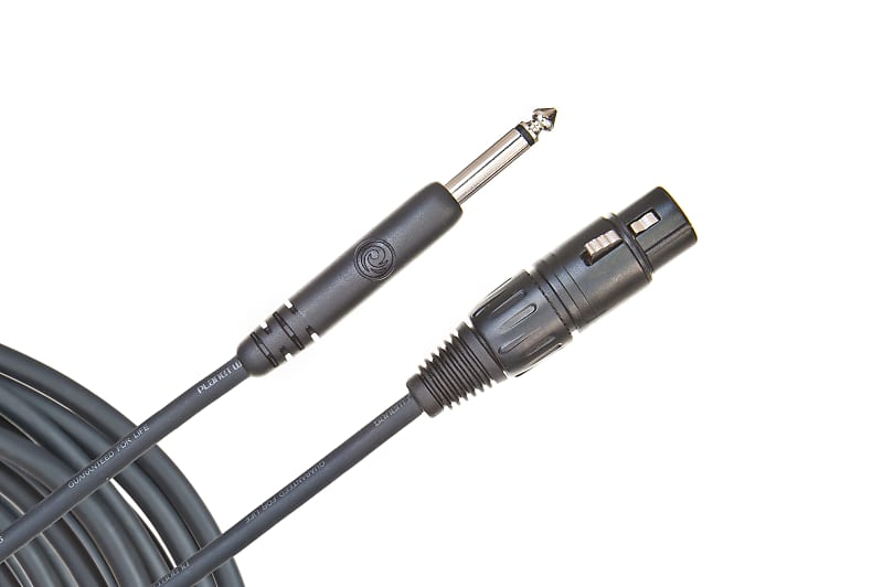 D'Addario Classic Series Unbalanced Microphone Cable, XLR-to-1/4-inch, 25 feet image 1