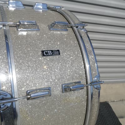 Vintage 1970's 80's CB-700 CB700 Scotch Marching Bass Drum 26x10" Broken Glass Wrap - CAN SHIP! image 13