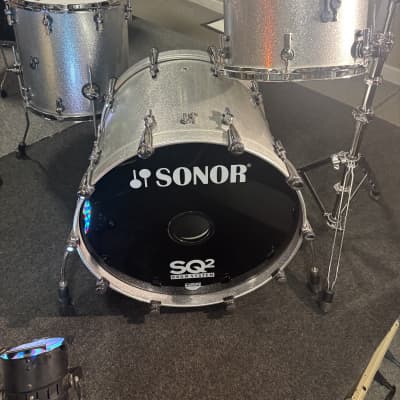 Sonor SQ2 3 piece drum system/std 2024 - Silver sparkle | Reverb