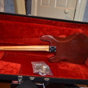 vintage 1970's fender precision bass guitar, has been modded. image 16