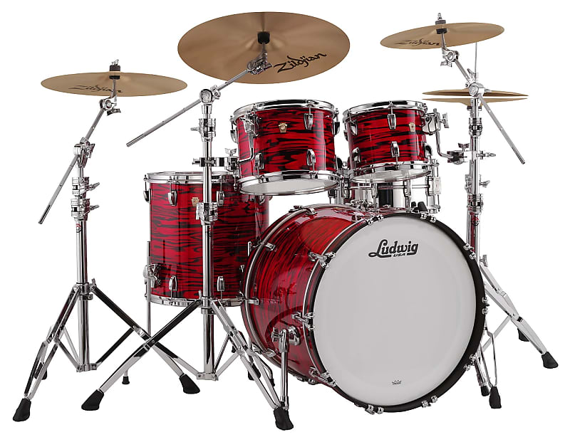 Ludwig Classic Maple Mod Outfit 8x10 / 9x12 / 16x16 / 18x22" Drum Set image 1