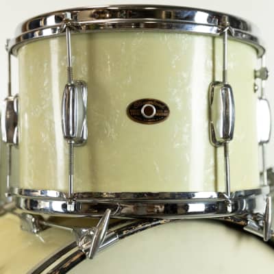1960s Slingerland Stage Band White Marine Pearl Drum Set image 10