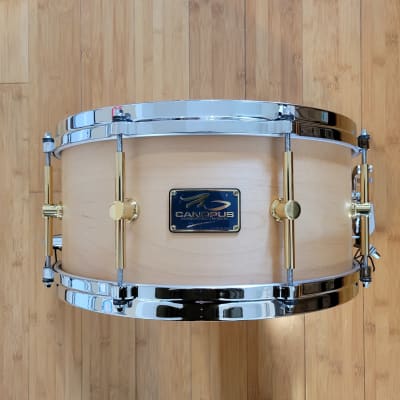 Snares - Canopus Drums 6.5x14 10ply Maple Snare Drum (Natural Oil) image 1