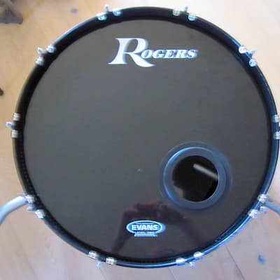 22" x 14" Rogers Bass Drum with Legs - Vintage 1970s image 13