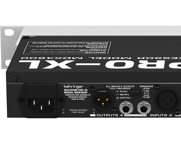 Behringer Mdx4600 V2 Multicom Pro Xl Compressore 4 Canali