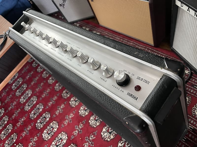 Vintage 1960s Yamaha TA-30 Guitar Amplifier Upright Wedge | Reverb