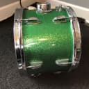 Ludwig Ludwig Green Sparkle Rack Tom 8X12 1960's 1960's Green Sparkle