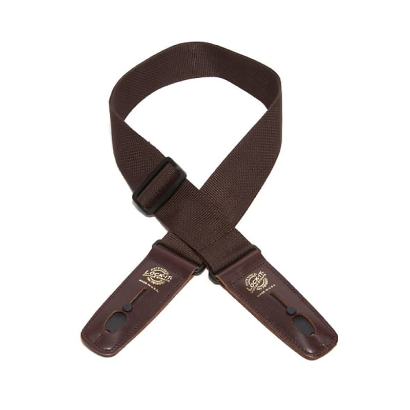 Lock-It 2" Brown Nylon Strap with Brown Ends image 1