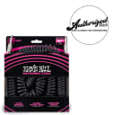 Ernie Ball 6044 Black & Pink Coiled 30 Foot Guitar Instrument Coil Cable